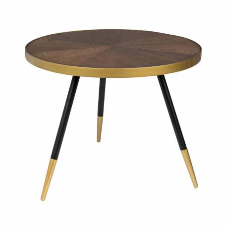 Table Basse Denise Design Woody Table d'Appoint de Salon Table d'Entrée 40x61x61cm