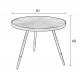 Table Basse Denise Design Woody Table d'Appoint de Salon Table d'Entrée 40x61x61cm