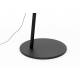 Lampadaire Tokio Noir Woody Luminaire Eclairage Réglable en Hauteur en Métal et Tissu 50x168x210cm