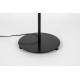 Lampadaire Lena Noir Woody Lampe de Sol Luminaire sur Pied en Métal Laqué Noir 51x51x154cm