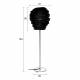 Lampadaire Lena Noir Woody Lampe de Sol Luminaire sur Pied en Métal Laqué Noir 51x51x154cm