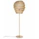 Lampadaire Lena Laiton Woody Lampe de Sol Luminaire sur Pied en Métal Laqué 51x51x154cm