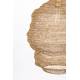 Suspension Lena Laiton Woody Plafonnier Eclairage Plafond en Métal Laitonné 48x48x60cm