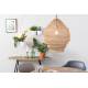Suspension Lena Laiton Woody Plafonnier Eclairage Plafond en Métal Laitonné 48x48x60cm