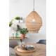 Suspension Lena Laiton Woody Plafonnier Eclairage Plafond en Métal Laitonné 48x48x60cm