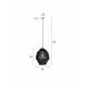 Suspension Lena Laiton Woody Plafonnier Eclairage Plafond en Métal Laitonné 48x48x60cm