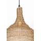 Suspension Lena Laiton Woody Plafonnier Eclairage Plafond en Métal 37x37x51cm