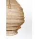Suspension Lena Laiton Woody Plafonnier Eclairage Plafond en Métal 37x37x51cm