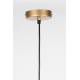 Suspension Lena Laiton Woody Plafonnier Eclairage Plafond en Métal 37x37x51cm