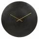 Horloge Moon Pendule Ronde Aiguilles Heures et Minutes en Aluminium Noir 5x38x38cm