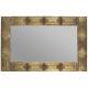 Miroir Volan Dutchbone Glace Murale Design Chic en Bois Plaqué Laiton Antique 4x70x110cm