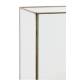 Lampe de Table Solas Eclairage de Chevet à Poser Luminaire de Bureau d'Appoint en Métal Bronze et Verre 24x24x60cm