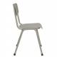 Lot de 2 Chaises Back To School Indoor Outdoor Gris Zuiver Assise en Aluminium Thermolaqué 43x49x82,5cm