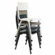 Lot de 2 Chaises Back To School Indoor Outdoor Gris Zuiver Assise en Aluminium Thermolaqué 43x49x82,5cm