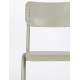 Lot de 2 Chaises Back To School Indoor Outdoor Gris Zuiver Assise en Aluminium Thermolaqué 43x49x82,5cm