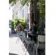 Lot de 2 Chaises Back To School Indoor Outdoor Gris Zuiver Assise en Aluminium Thermolaqué 43x49x82,5cm