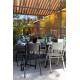 Lot de 2 Chaises Back To School Indoor Outdoor Gris Zuiver Assise en Aluminium Thermolaqué 43x49x82,5cm