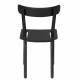 Lot de 2 Chaises Friday Noires Zuiver Sièges Outdoor Indoor en Aluminium 44x50x79cm