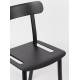 Lot de 2 Chaises Friday Noires Zuiver Sièges Outdoor Indoor en Aluminium 44x50x79cm