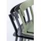 Lot de 2 Chaises Friday Noires Zuiver Sièges Outdoor Indoor en Aluminium 44x50x79cm