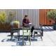 Lot de 2 Chaises Friday Noires Zuiver Sièges Outdoor Indoor en Aluminium 44x50x79cm