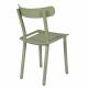 Lot de 2 Chaises Friday Vert Zuiver Sièges Outdoor Indoor en Aluminium 44x50x79cm