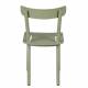 Lot de 2 Chaises Friday Vert Zuiver Sièges Outdoor Indoor en Aluminium 44x50x79cm