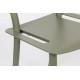 Lot de 2 Chaises Friday Vert Zuiver Sièges Outdoor Indoor en Aluminium 44x50x79cm