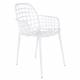 Lot de 2 Fauteuils Albert Kuip Garden Zuiver Siège Intérieur Extérieur en Aluminium Blanc 59,5x59,5x82,5cm