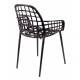 Lot de 2 Fauteuils Albert Kuip Garden Zuiver Siège Intérieur Extérieur en Aluminium Noir 59,5x59,5x82,5cm