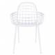 Lot de 2 Fauteuils Albert Kuip Garden Zuiver Siège Intérieur Extérieur en Aluminium Blanc 59,5x59,5x82,5cm