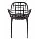 Lot de 2 Fauteuils Albert Kuip Garden Zuiver Siège Intérieur Extérieur en Aluminium Noir 59,5x59,5x82,5cm