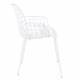 Lot de 2 Fauteuils Albert Kuip Garden Zuiver Siège Intérieur Extérieur en Aluminium Blanc 59,5x59,5x82,5cm