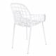 Lot de 2 Fauteuils Albert Kuip Garden Zuiver Siège Intérieur Extérieur en Aluminium Blanc 59,5x59,5x82,5cm
