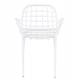 Lot de 2 Fauteuils Albert Kuip Garden Zuiver Siège Intérieur Extérieur en Aluminium Blanc 59,5x59,5x82,5cm