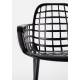 Lot de 2 Fauteuils Albert Kuip Garden Zuiver Siège Intérieur Extérieur en Aluminium Noir 59,5x59,5x82,5cm