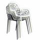 Lot de 2 Fauteuils Albert Kuip Garden Zuiver Siège Intérieur Extérieur en Aluminium Blanc 59,5x59,5x82,5cm
