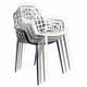 Lot de 2 Fauteuils Albert Kuip Garden Zuiver Siège Intérieur Extérieur en Aluminium Noir 59,5x59,5x82,5cm