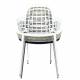 Lot de 2 Fauteuils Albert Kuip Garden Zuiver Siège Intérieur Extérieur en Aluminium Blanc 59,5x59,5x82,5cm