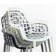 Lot de 2 Fauteuils Albert Kuip Garden Zuiver Siège Intérieur Extérieur en Aluminium Blanc 59,5x59,5x82,5cm