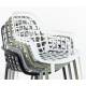 Lot de 2 Fauteuils Albert Kuip Garden Zuiver Siège Intérieur Extérieur en Aluminium Noir 59,5x59,5x82,5cm