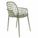 Lot de 2 Fauteuils Albert Kuip Garden Zuiver Siège Intérieur Extérieur en Aluminium Vert 59,5x59,5x82,5cm