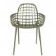 Lot de 2 Fauteuils Albert Kuip Garden Zuiver Siège Intérieur Extérieur en Aluminium Vert 59,5x59,5x82,5cm
