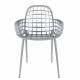 Lot de 2 Fauteuils Albert Kuip Garden Zuiver Siège Intérieur Extérieur en Aluminium Gris 59,5x59,5x82,5cm