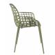 Lot de 2 Fauteuils Albert Kuip Garden Zuiver Siège Intérieur Extérieur en Aluminium Vert 59,5x59,5x82,5cm