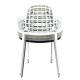 Lot de 2 Fauteuils Albert Kuip Garden Zuiver Siège Intérieur Extérieur en Aluminium Gris 59,5x59,5x82,5cm