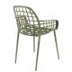 Lot de 2 Fauteuils Albert Kuip Garden Zuiver Siège Intérieur Extérieur en Aluminium Vert 59,5x59,5x82,5cm