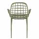Lot de 2 Fauteuils Albert Kuip Garden Zuiver Siège Intérieur Extérieur en Aluminium Vert 59,5x59,5x82,5cm