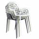 Lot de 2 Fauteuils Albert Kuip Garden Zuiver Siège Intérieur Extérieur en Aluminium Vert 59,5x59,5x82,5cm