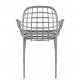 Lot de 2 Fauteuils Albert Kuip Garden Zuiver Siège Intérieur Extérieur en Aluminium Gris 59,5x59,5x82,5cm
